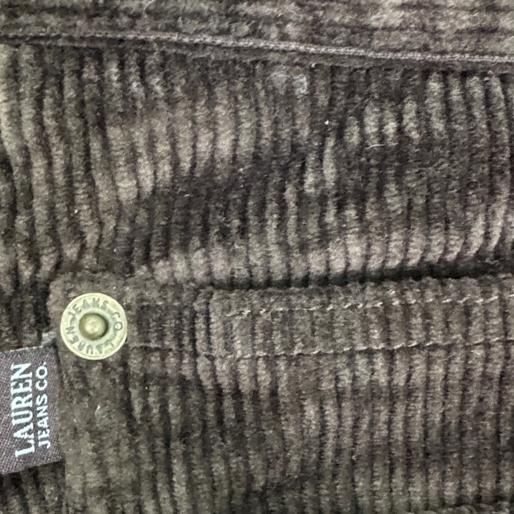 NWT Ralph Lauren Dark Brown Corduroy Pants 16 - Picture 4 of 13